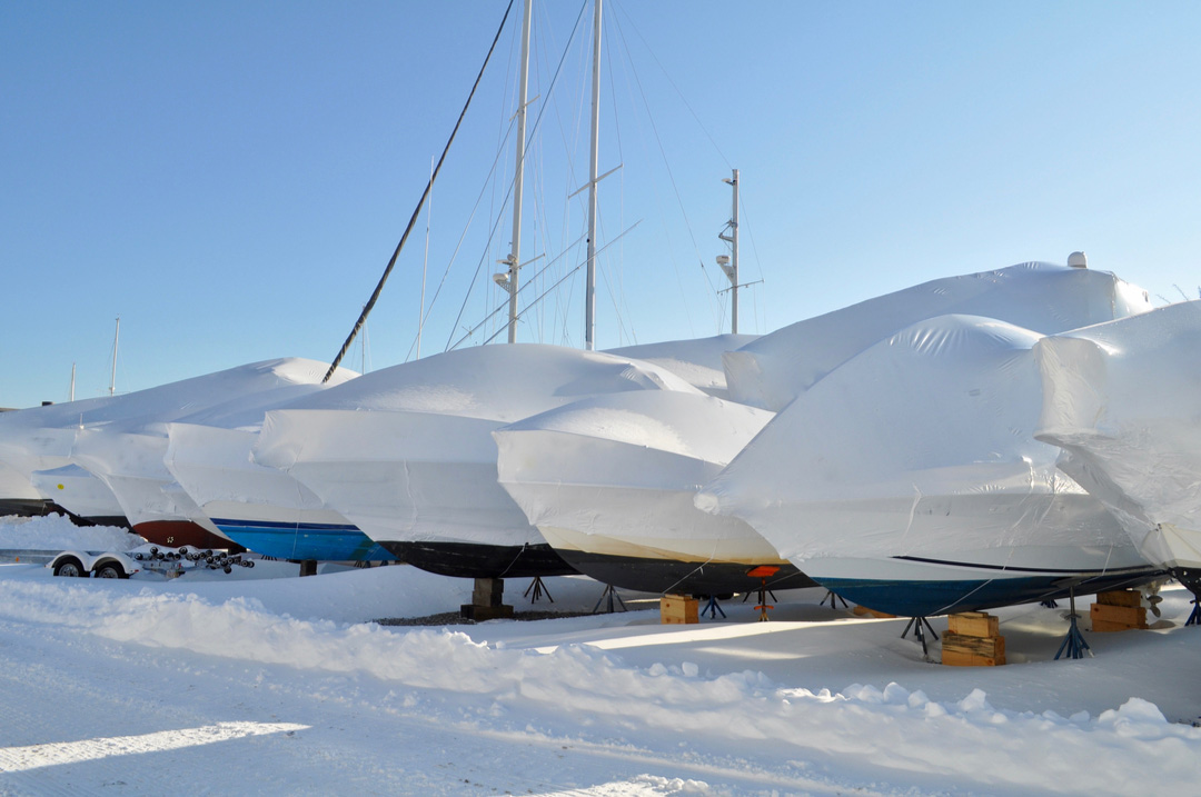 Boat Wrapping for Winter